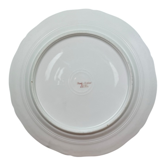 Haviland Limoges France Blue Roses Pink Ribbon 8 3/4" Luncheon Dinner Plate - Picture 6 of 8